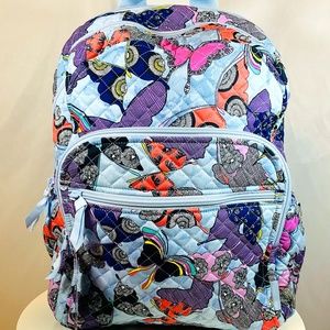 🌸Vera Bradley Campus Backpack Laptop Butterfly By Blue